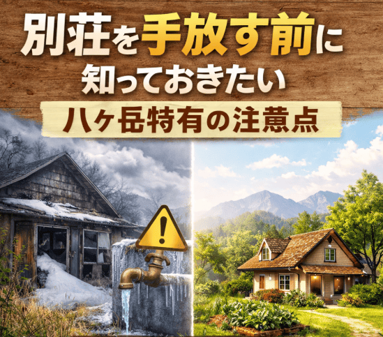 別荘を手放す前に知っておきたい、八ヶ岳特有の注意点