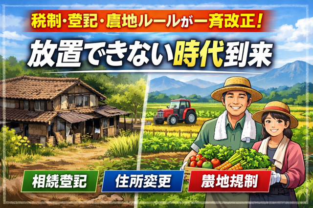空き家・土地・農地をお持ちの方へ  ― 税制・登記・茅野市、原村、不動産売却、農地ルールが同時に変わり、「放置できない時代」に入りました ―