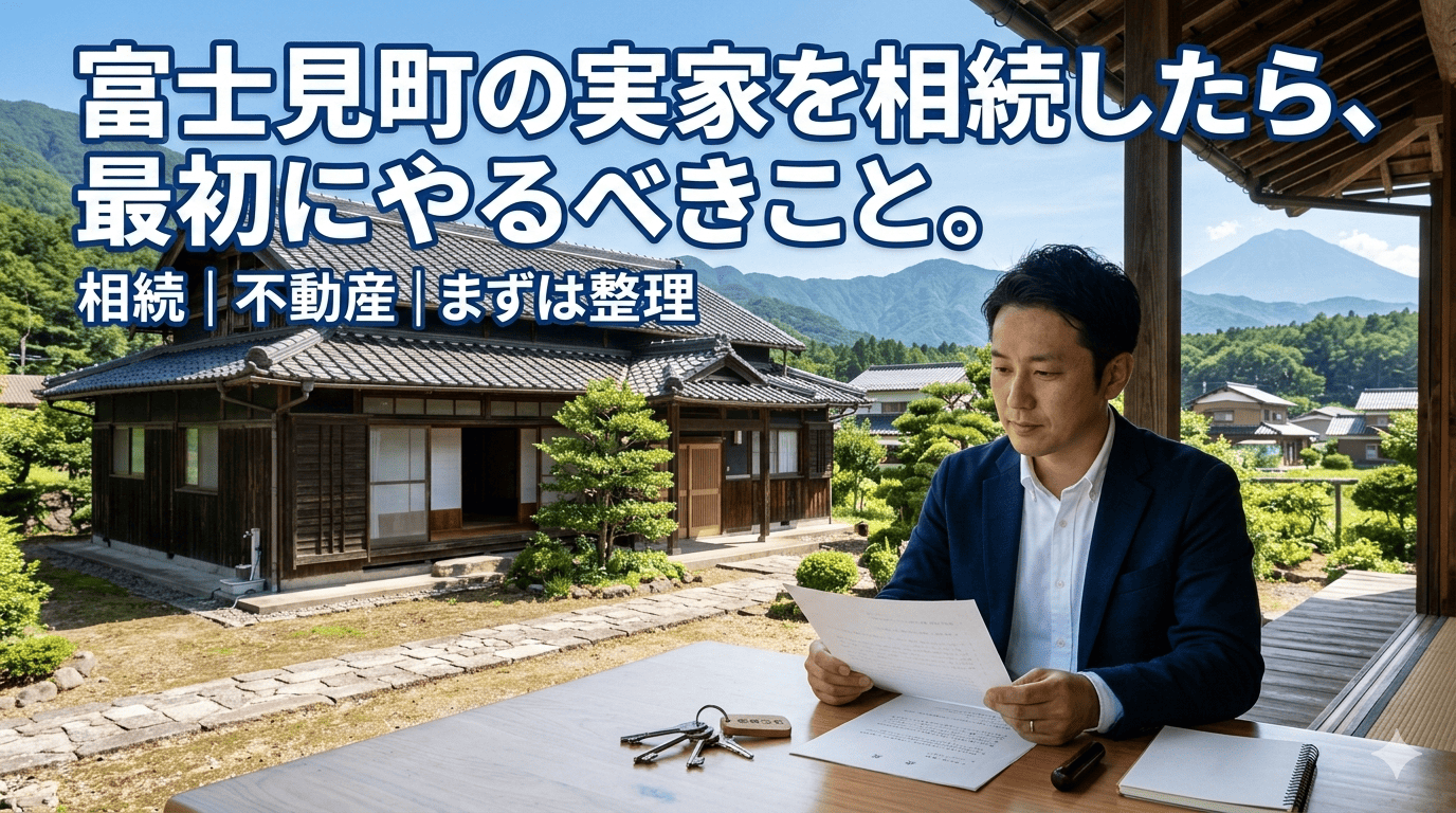 富士見町の実家を相続したら、最初にやるべきこと。