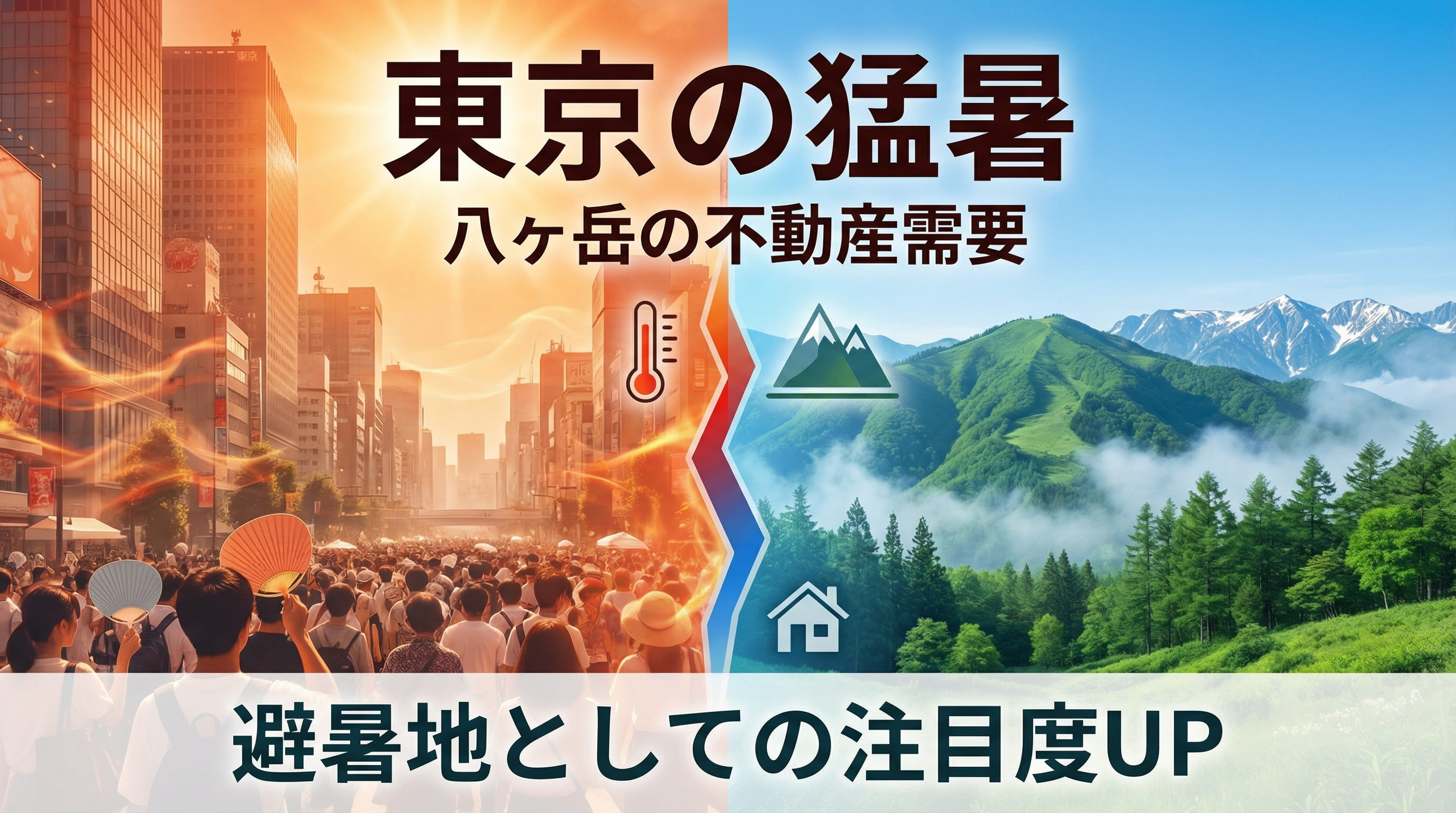 東京の猛暑が続く中、八ヶ岳の不動産需要はどう変わっている？