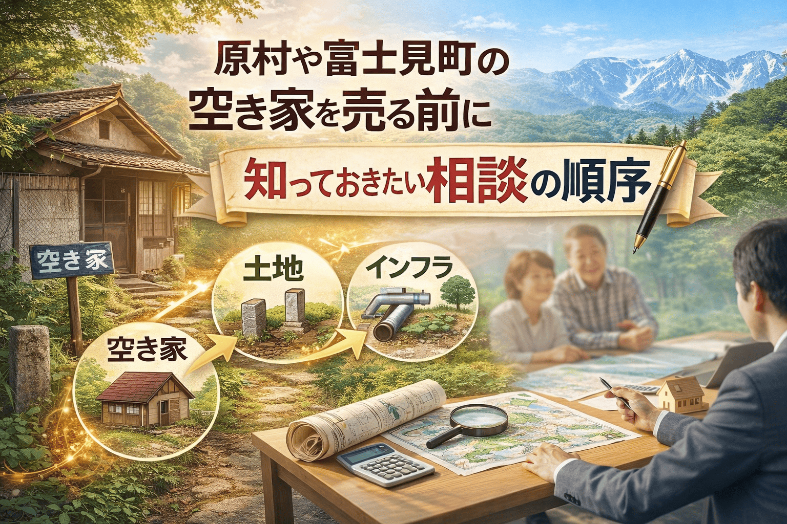 原村・富士見町の空き家を売る前に知っておきたい相談の順序
